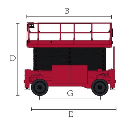 Rough Terrain Scissor Lift HS2025ERT