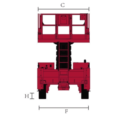 Rough Terrain Scissor Lift HS2025ERT