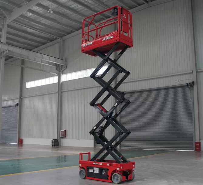 Mobile hydraulic scissor lifts