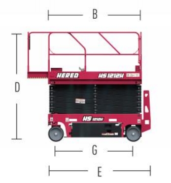 Elevador de Tijera Eléctrica HS1623RT