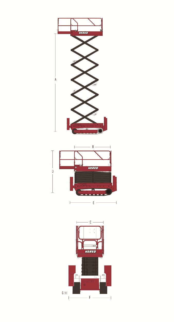 Crawler Scissor Lift HC1216E